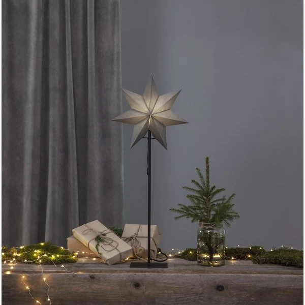 Stehender Weihnachtsstern, anthrazit