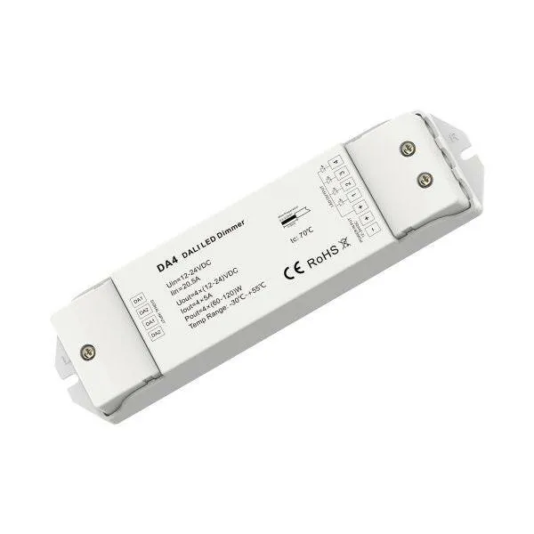 4 Kanal DALI LED Dimmer mit Konstantspannung
