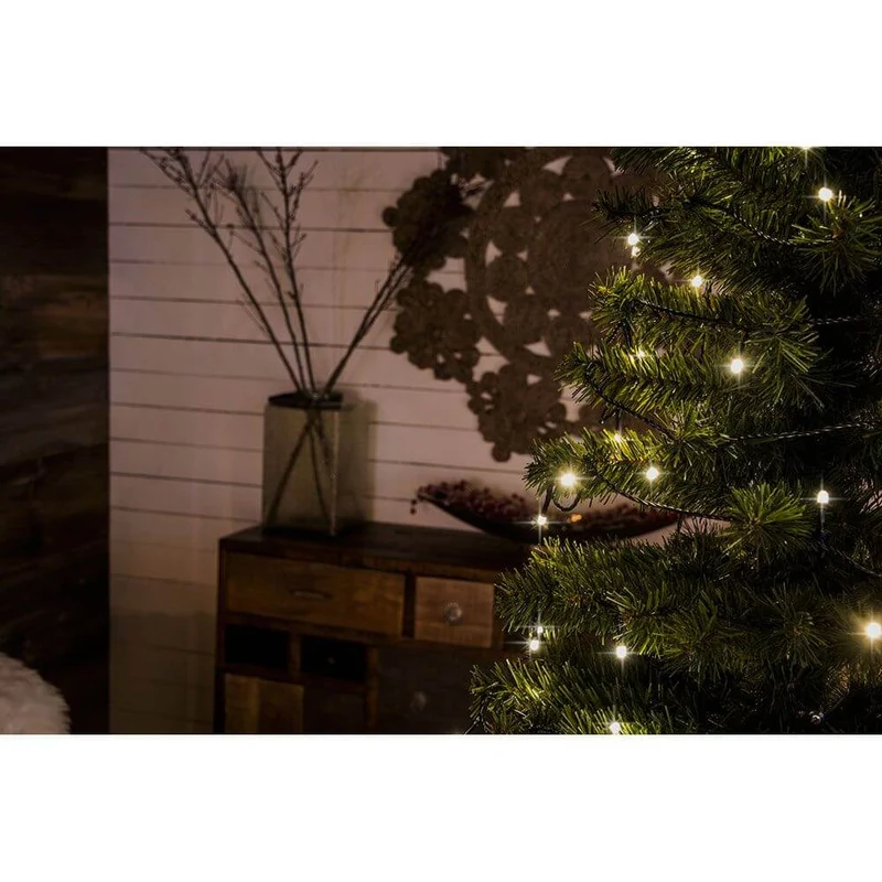22m Micro LED Lichterkette gefrostet 20 Warmweiße Dioden