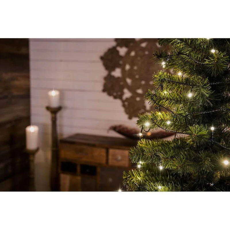 22m Micro LED Lichterkette gefrostet 20 Warmweiße Dioden