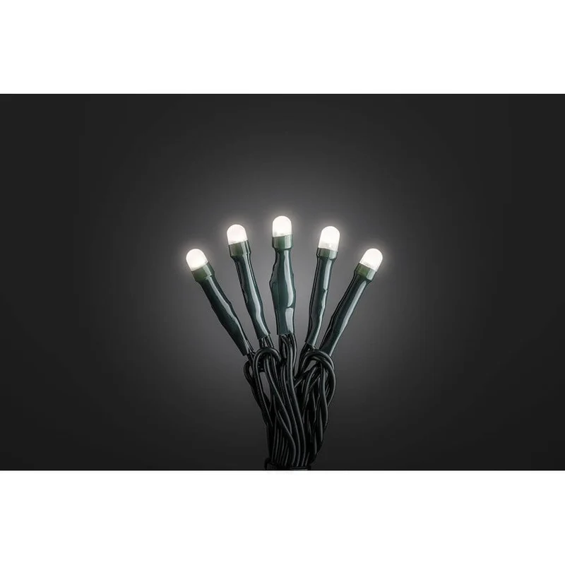 12m Micro LED Lichterkette gefrostet 10 Warmweiße Dioden