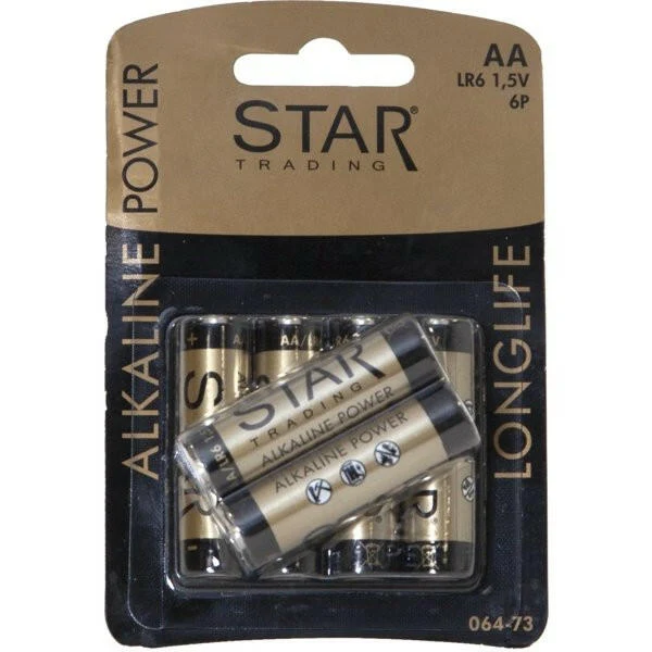 6er Pack AA Batterien