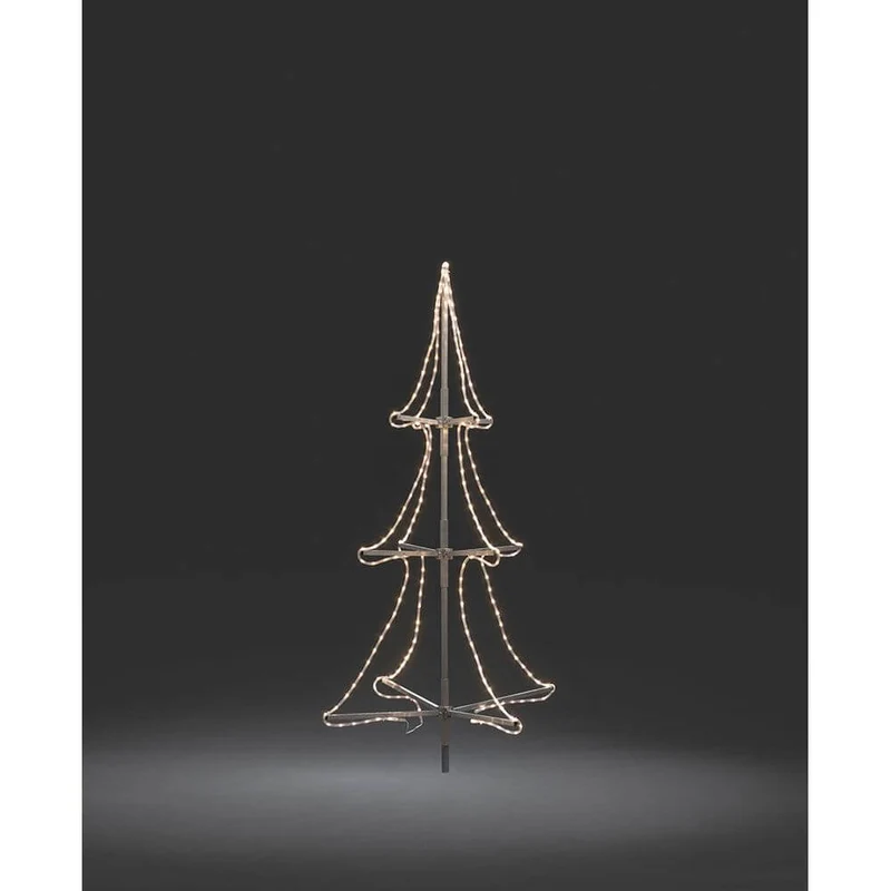 LED Schlauchsilhoutte Tannenbaum 3D klein 216 Warmweiße Dioden IP44