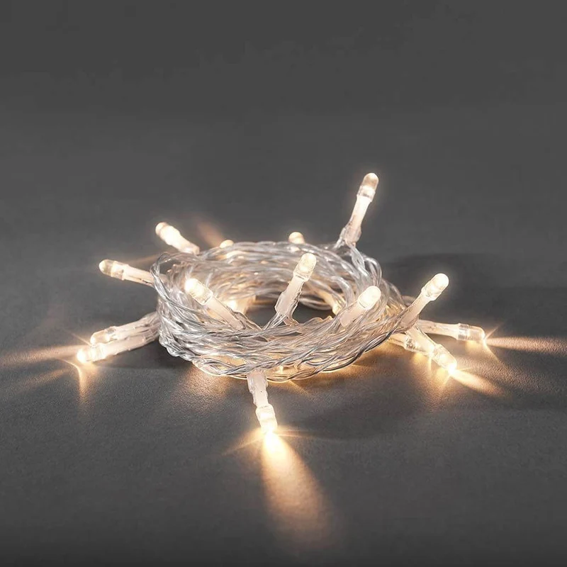 LED Lichterkette 20 Warmweiße Dioden batteriebetrieben