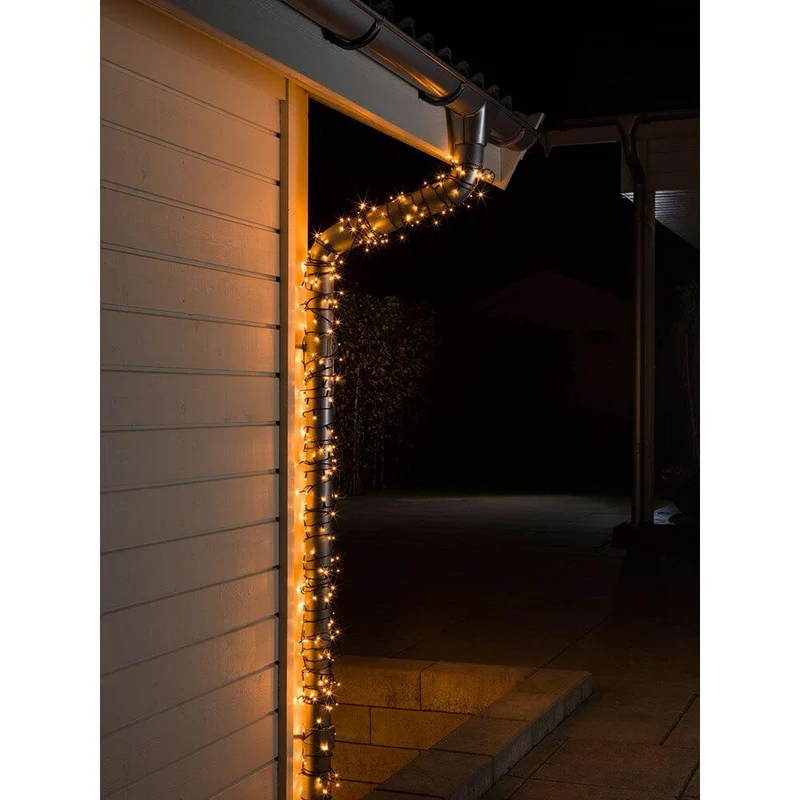 40m Micro LED Lichterkette 1000 bernsteinfarbene Dioden IP44
