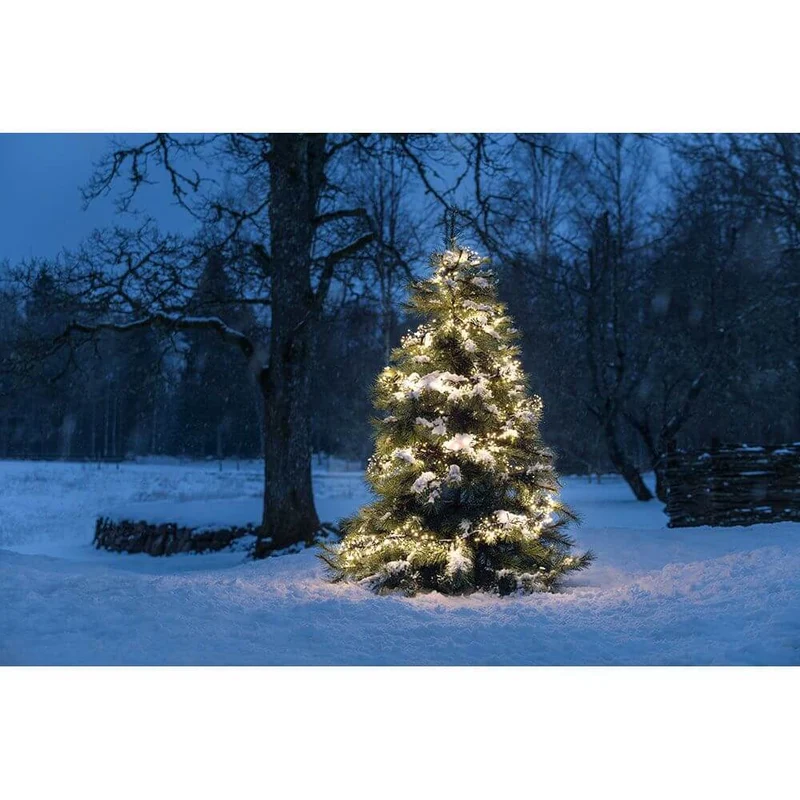 7,7m Micro LED Büschelllichterkette Cluster mit 8 Funktionen 768 Warmweiße Dioden IP44