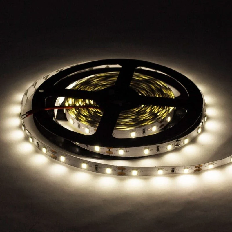 LED-Streifen, 24W, 12V, 1200lm, 5m, 60 LEDs/m, 4500 K (neutralweiß)