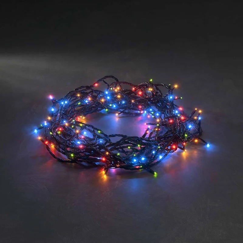 29m Micro LED Lichterkette mit 8 Funktionen 80 bunte Dioden IP44