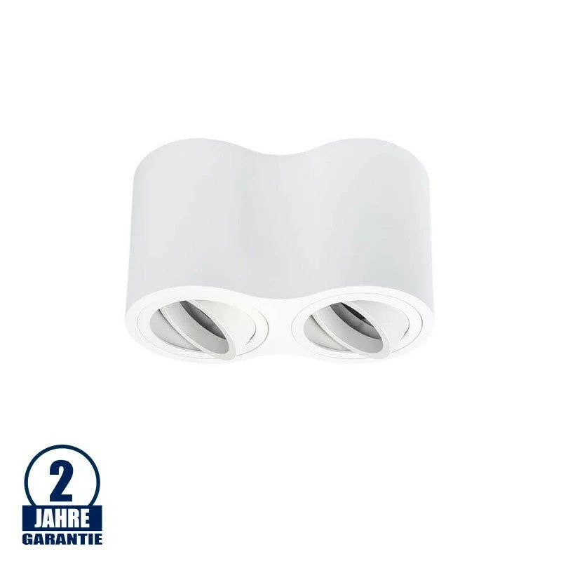 Deckenstrahler schwenkbar, 2 x GU10, weiß