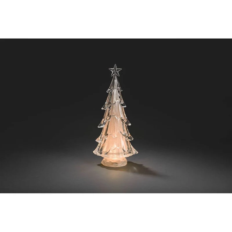 LED Acryl Weihnachtsbaum 3 Warmweiße Diode batteriebetrieben