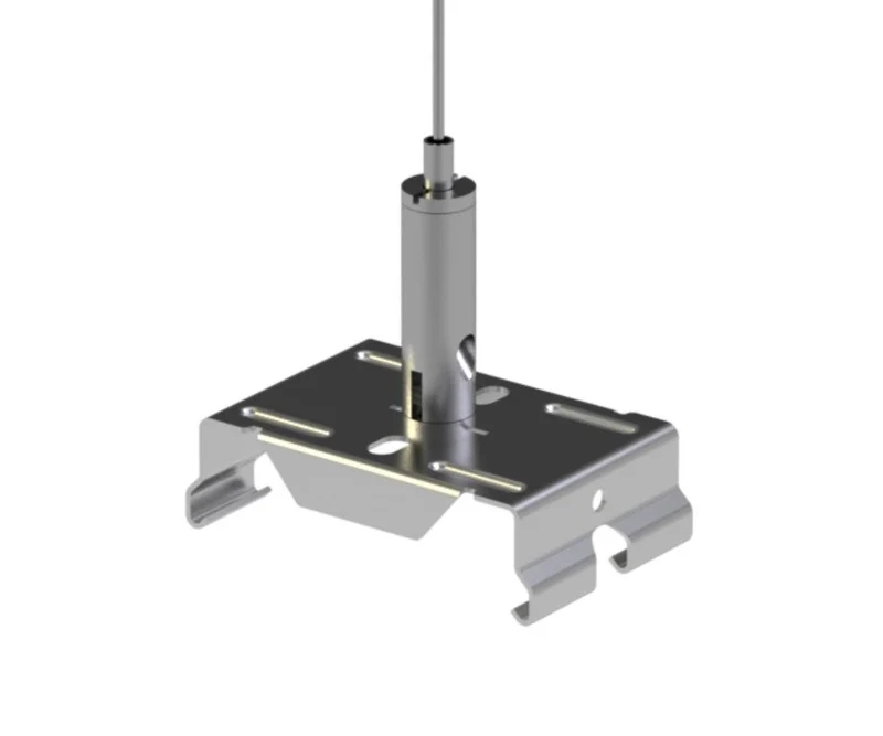Drahtseil-Montage-Set für Lichtbandsystem NOVA, 2 m Seil mit Montageclips