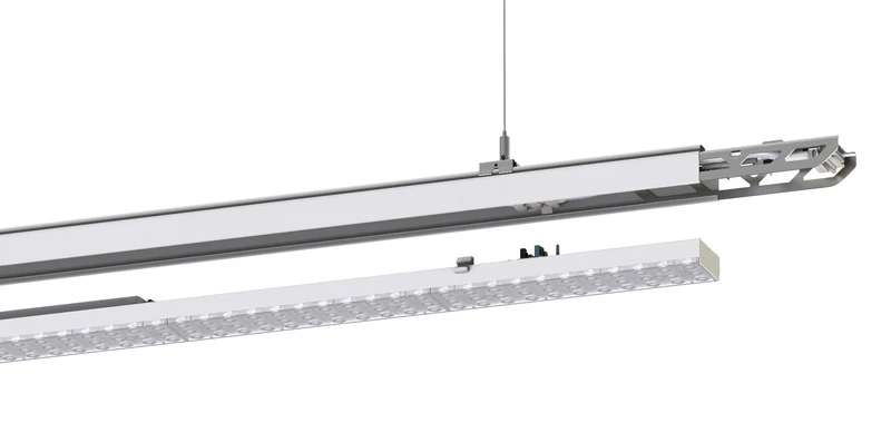 Drahtseil-Montage-Set für Lichtbandsystem NOVA, 2 m Seil mit Montageclips
