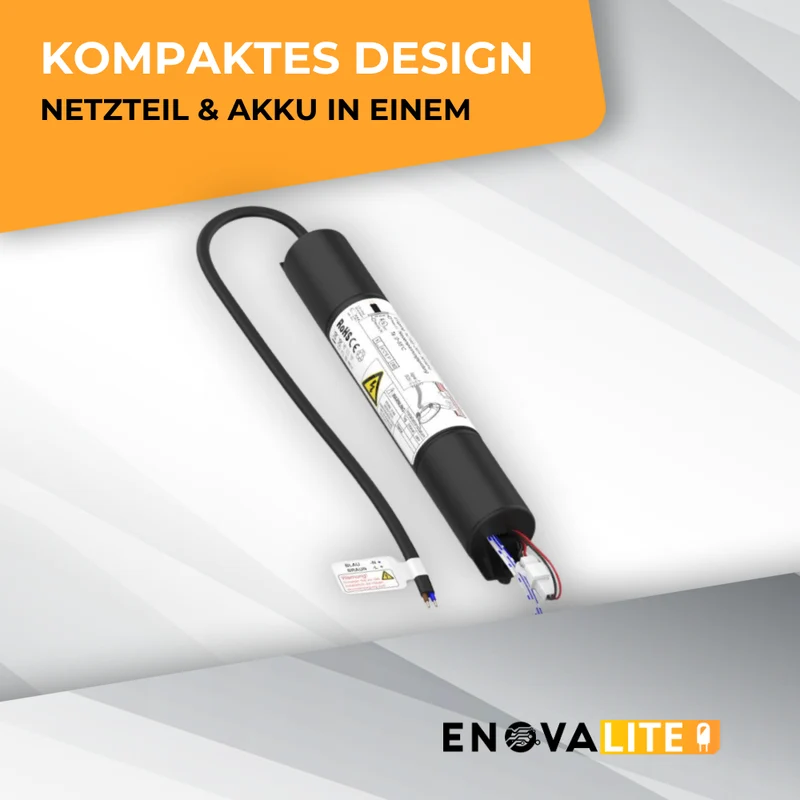 LED-Notstrom Downlight mit Notstromakku 3h, TEST-Funktion, Dauer- & Notbetrieb