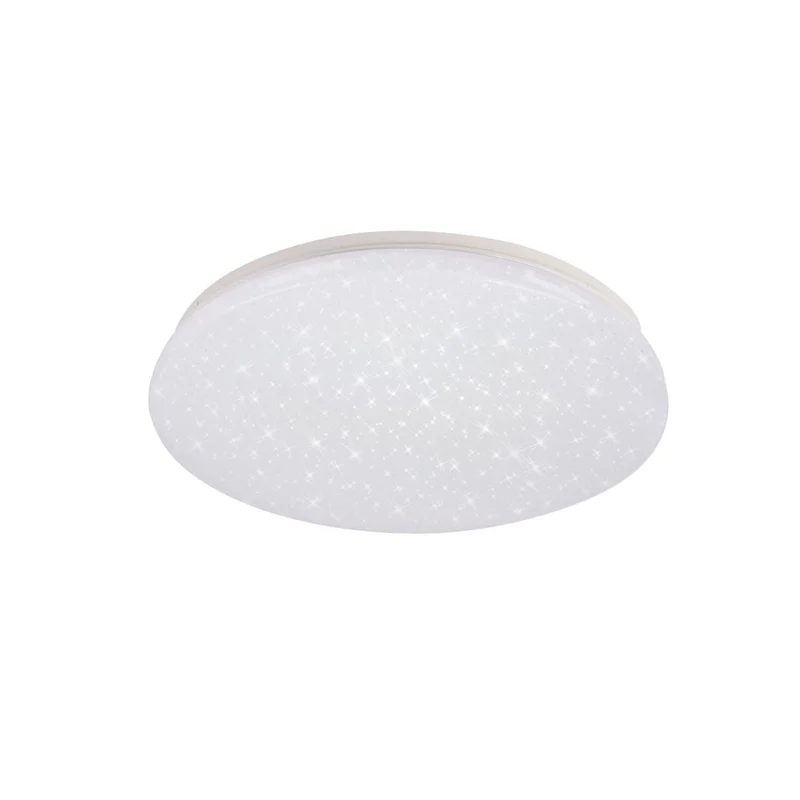 LED Deckenleuchte, Aufbauleuchte mit Sternen-Glitzer-Effekt, 12 W, 4500 K, 840 lm, rund, Ø230 mm
