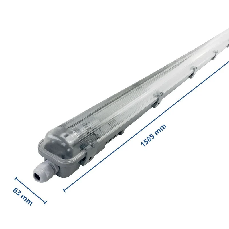 LED-Wannenleuchte, 22 W, 2000 lm, 4500 K, 158,5 cm, IP65, 1 flammig