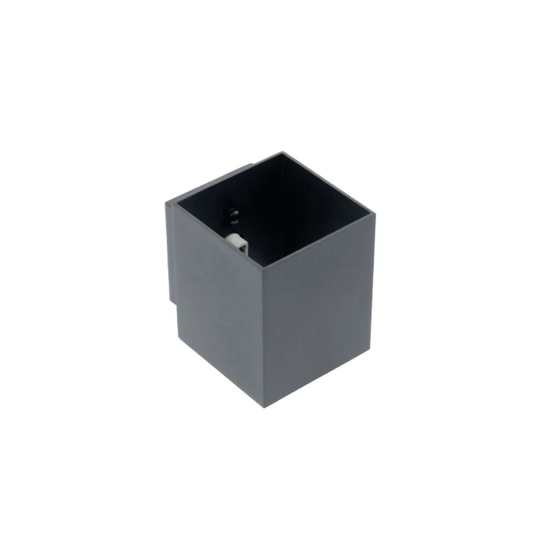 Wandleuchte für G9-Leuchtmittel, schwarz, quadratisch