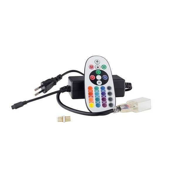 LED Neon Flex Anschlusskabel mit RGB Steuerung und Fernbedienung