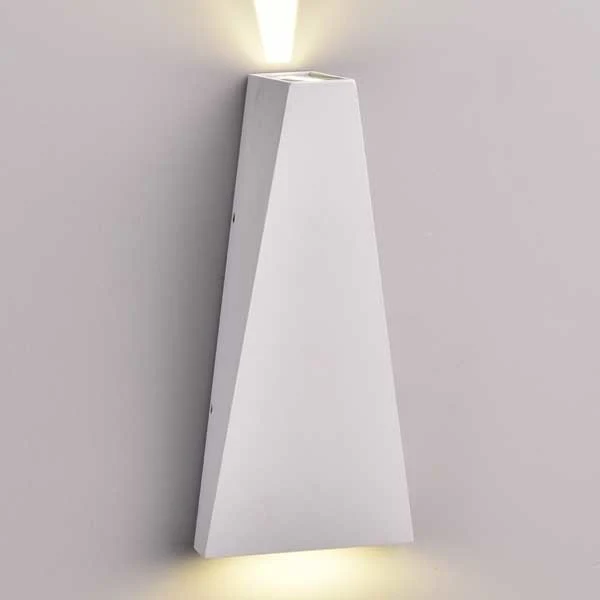 LED Wandleuchte, 6 W, 660 lm, 4000 K, IP54, grau