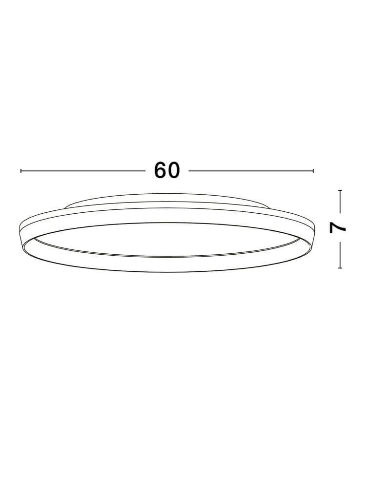 Vomos Deckenleuchte Ø 60cm 2700, 3000K