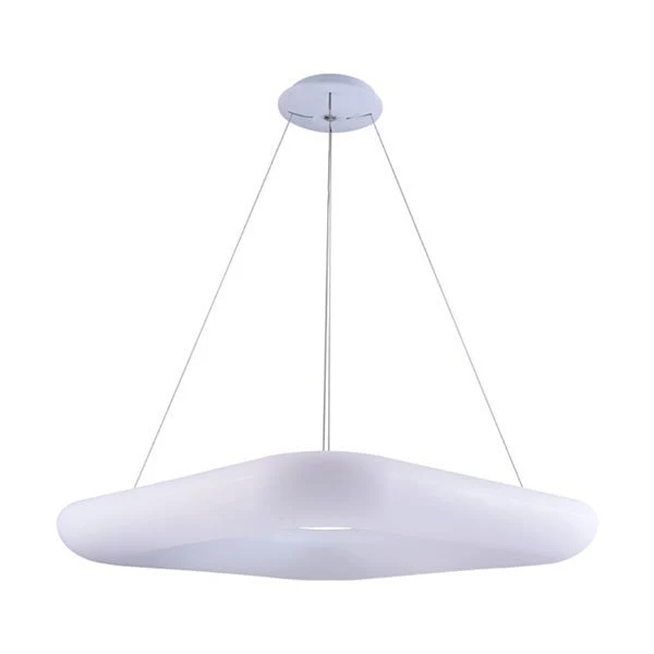 LED Hängeleuchte, Pendelleuchte, Deckenleuchte, 38W, 2660 lm, 3000K, 450x450mm, quadratisch, sandwei
