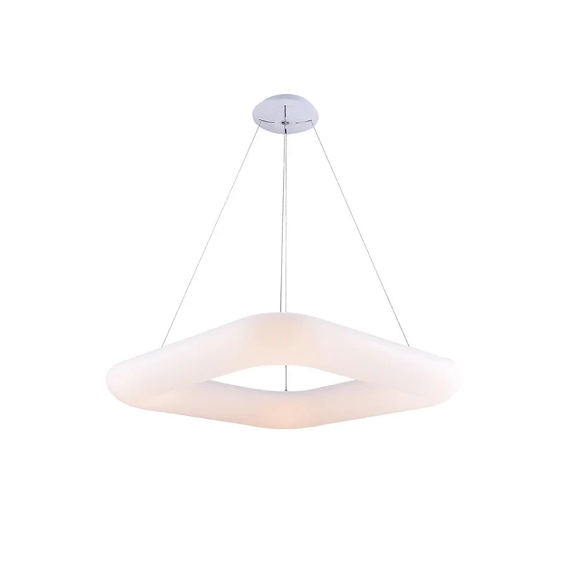 LED Hängeleuchte, Pendelleuchte, Deckenleuchte, 38W, 2660 lm, 3000K, 450x450mm, quadratisch, sandwei