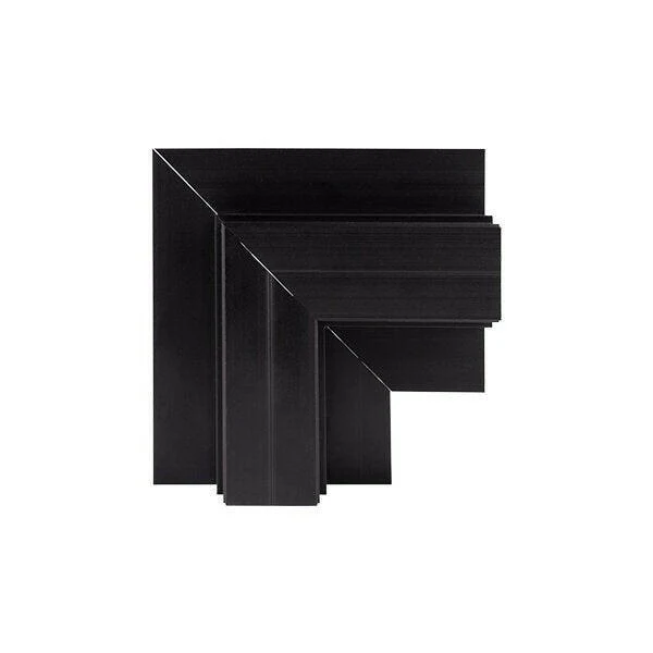 Deckeneinbau-Lichtsystem, L-Stück ,innen, schwarz, R20B
