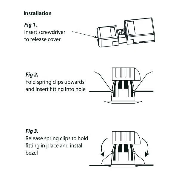 LED-Downlight CCT, 8 W, 600 lm, IP65, Feuerbeständig
