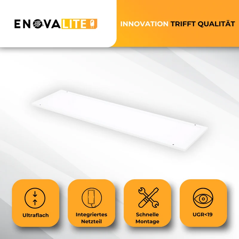 LED Aufbaupanel, 120x30 cm, 30 W, 3300 lm, 4000 K (neutralweiß)