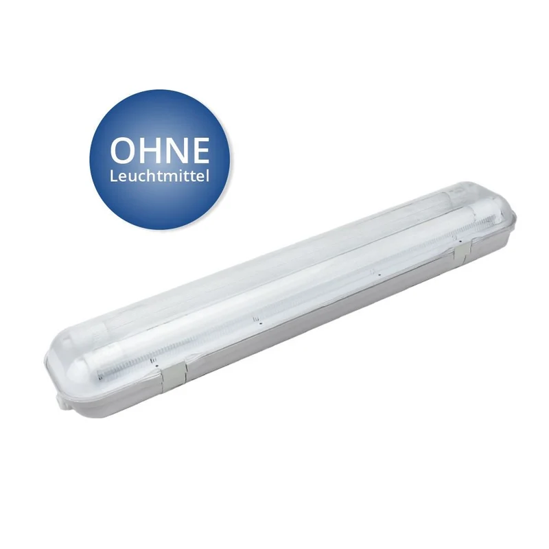 Wannenleuchte für 1x T8 LED-Röhre, 150 cm