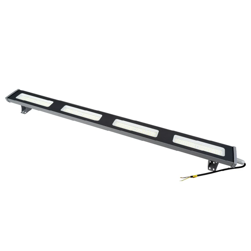 LED-Hallenleuchte, linear, 200 W, 25000 lm, 5000 K (neutralweiß), IP65, grau
