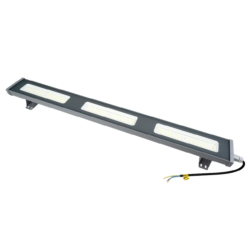 LED-Hallenleuchte, linear, 150 W, 18700 lm, 5000 K (neutralweiß), IP65, grau