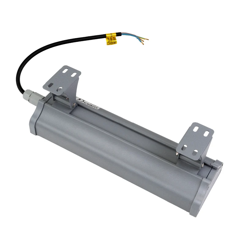 LED-Hallenleuchte, linear, 50 W, 6200 lm, 5000 K (neutralweiß), IP65, grau