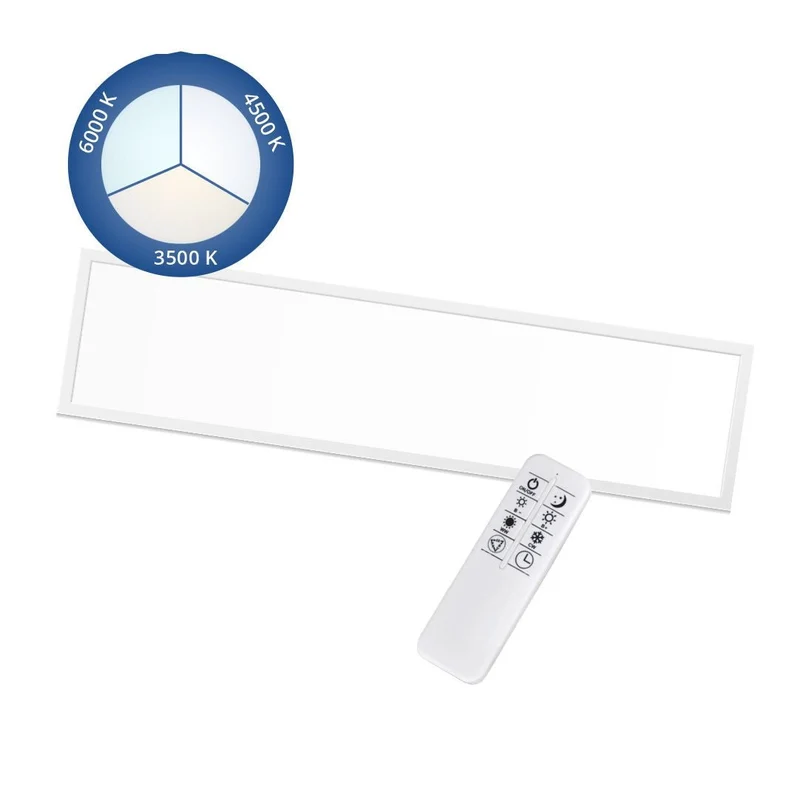 LED-Panel, 120x30 cm, 40 W, 3600 lm, 3000-6000 K, weiß, CRI90, CCT
