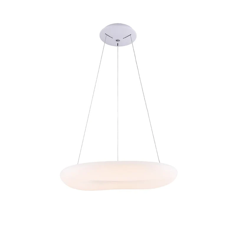 LED Hängeleuchte, Pendelleuchte, Deckenleuchte, 38W, 2660 lm, 3000K, Ø450mm, rund, sandweiß