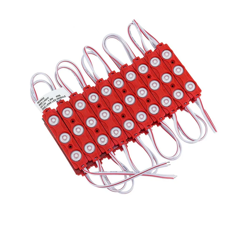 LED-SMD 3 Modul, 2835, 1,5 W, 120 lm, IP65, rot