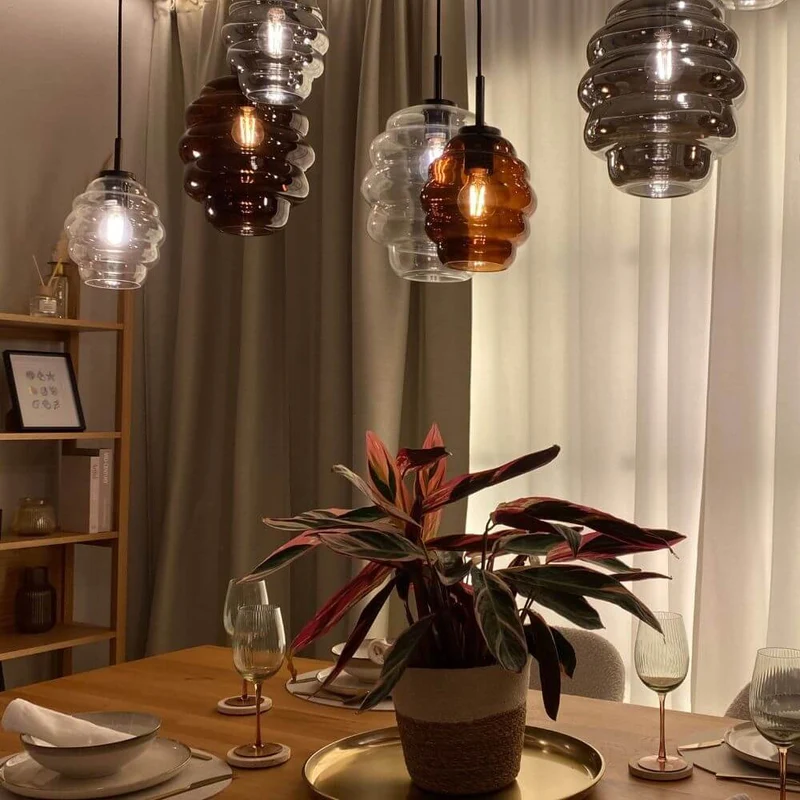 s.luce Echos Esszimmerlampe 12-flammig 200cm 3-reihig Ø 18/25cm