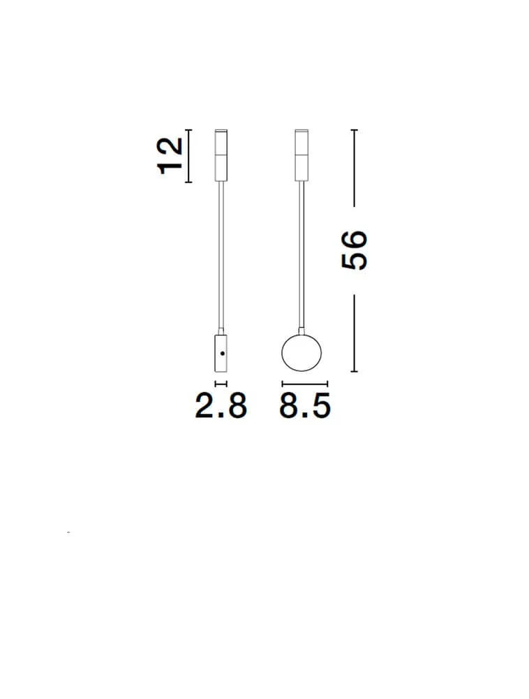 Sonica LED Wandleuchte Ø 8,5cm 3000K IP44