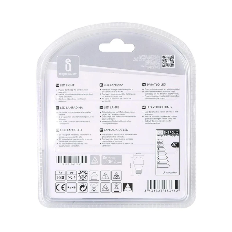 LED Leuchtmittel, E27, 7 W, 620 lm, 6500 K, 2er
