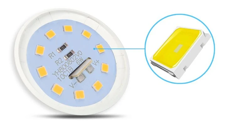 LED Leuchtmittel, E27, 7 W, 620 lm, 6500 K, 2er
