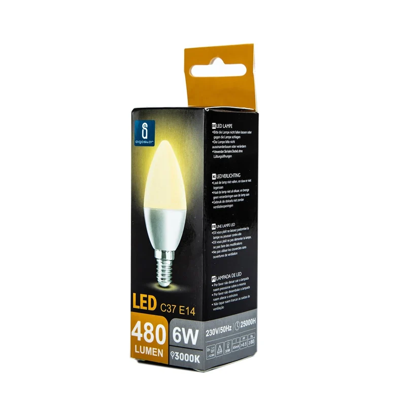 LED Leuchtmittel, E14, 6 W, 510 lm, 3000 K