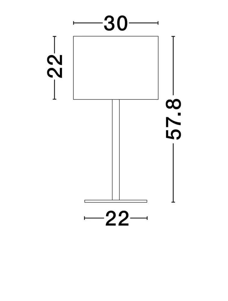 Sibnia Tischleuchte E27 Ø 30cm