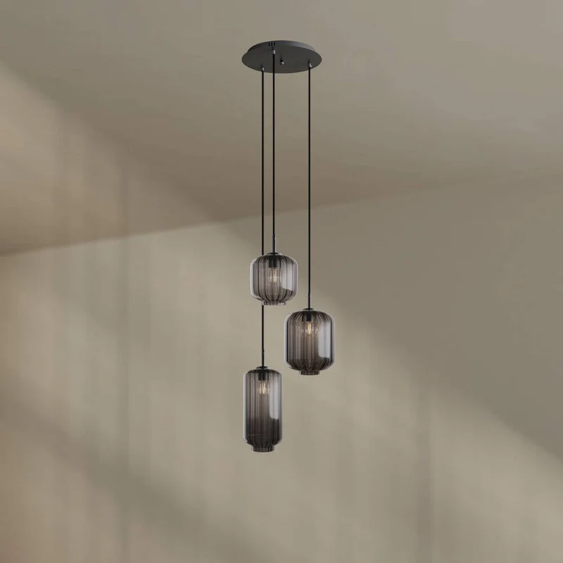 s.luce Velo Galerieleuchte 3-flammig Ø 40cm Baldachin Ø 18/20/25cm