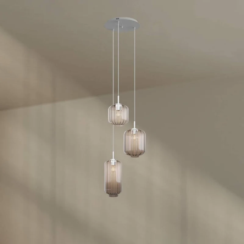 s.luce Velo Galerieleuchte 3-flammig Ø 40cm Baldachin Ø 18/20/25cm