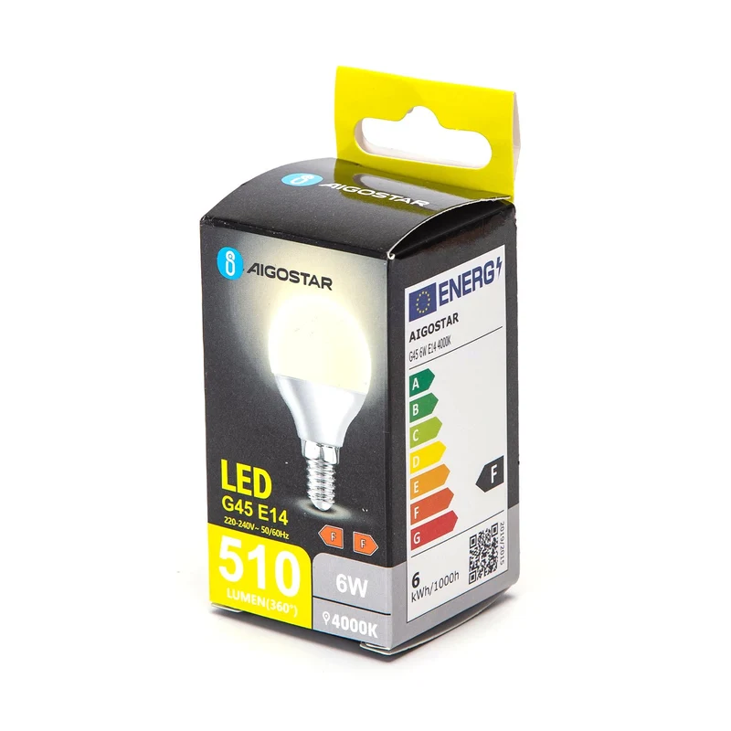 LED Leuchtmittel, E14, 6 W, 510 lm, 4000 K