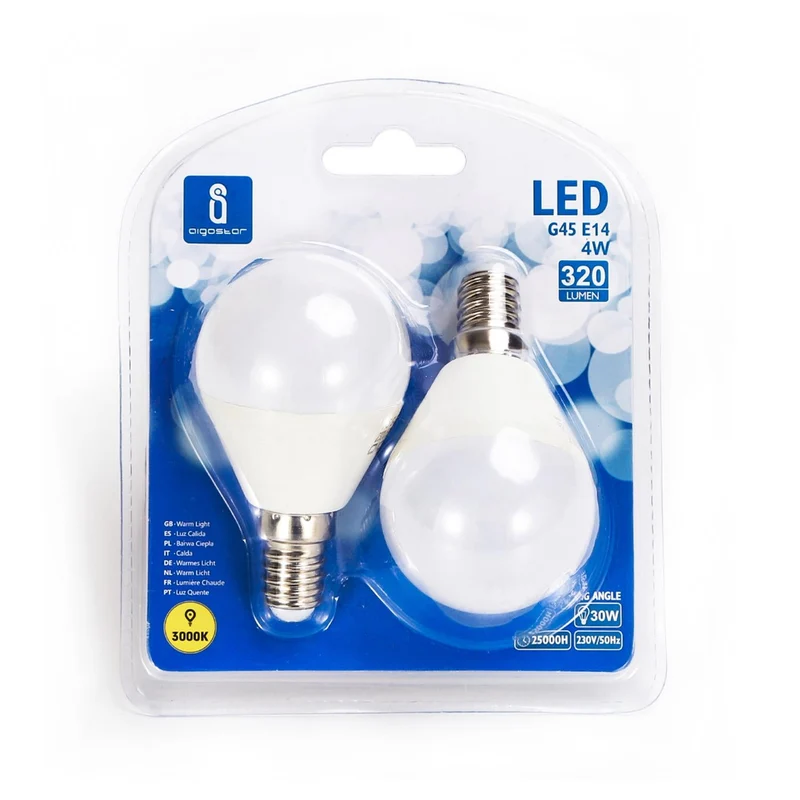 LED Leuchtmittel, E14, 4 W, 340 lm, 3000 K, 2 Stk.