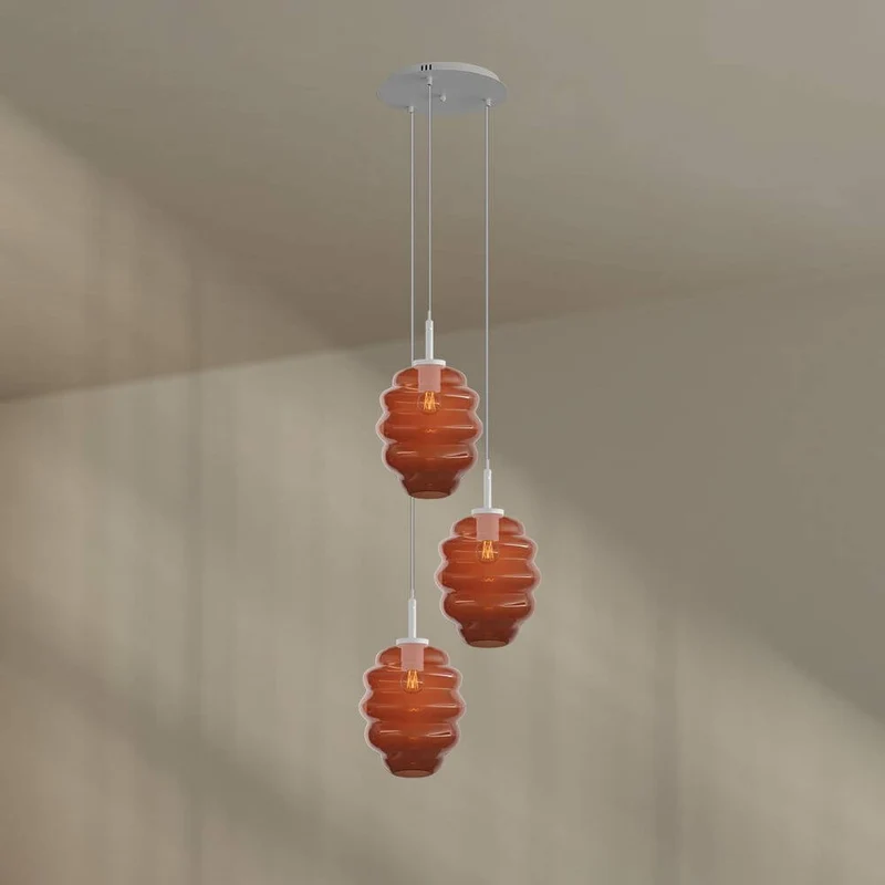s.luce Echos Galerieleuchte 3-flammig Ø 40cm Baldachin Ø 25cm