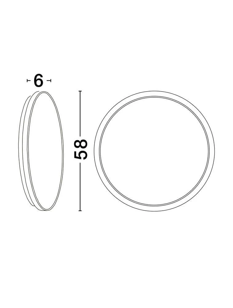 Onar Wandleuchte Ø 58cm 3000K