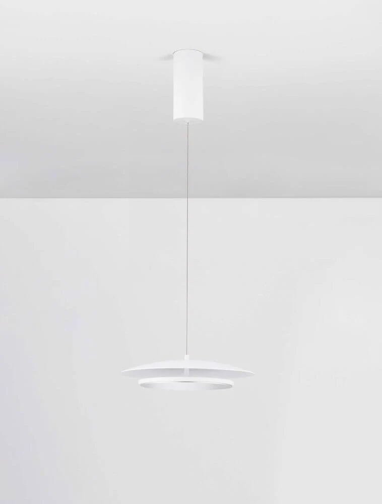 Olos LED Pendelleuchte 3000K Weiß,Chrom
