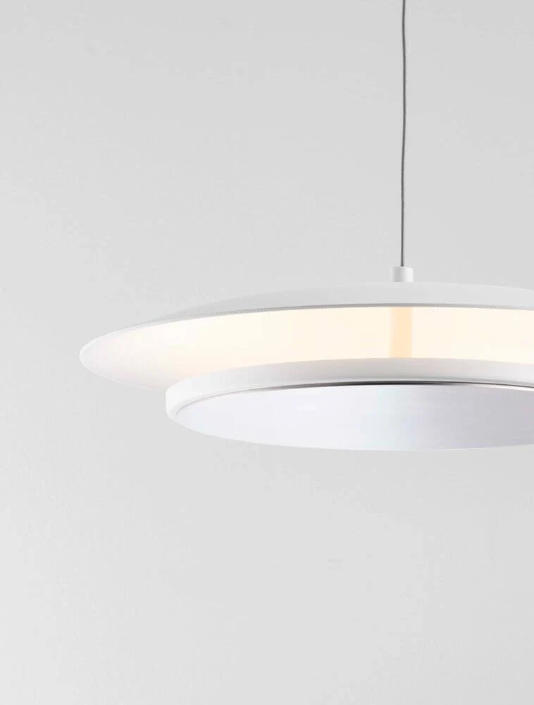 Olos LED Pendelleuchte 3000K Weiß,Chrom