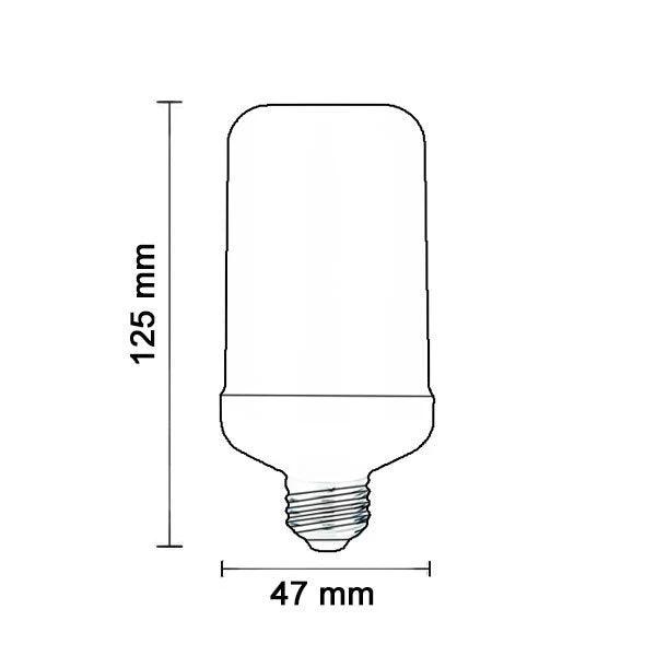 LED Flammen-Leuchtmittel, E27, 5 W, 150 lm, 1300 K